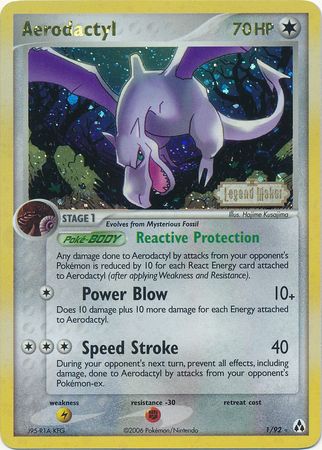 Aerodactyl (1/92) (Stamped) [EX: Legend Maker] | The Time Vault CA