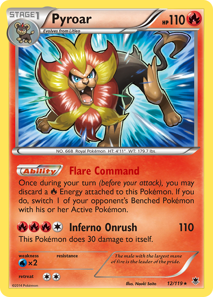 Pyroar (12/119) [XY: Phantom Forces] | The Time Vault CA