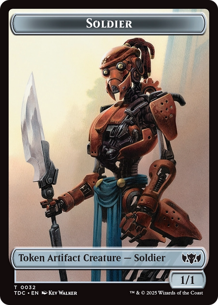 Solider (0032) // Copy Double-Sided Token [Tarkir: Dragonstorm Commander Tokens] | The Time Vault CA