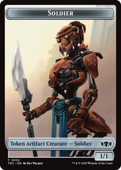 Solider (0032) // Copy Double-Sided Token [Tarkir: Dragonstorm Commander Tokens] | The Time Vault CA