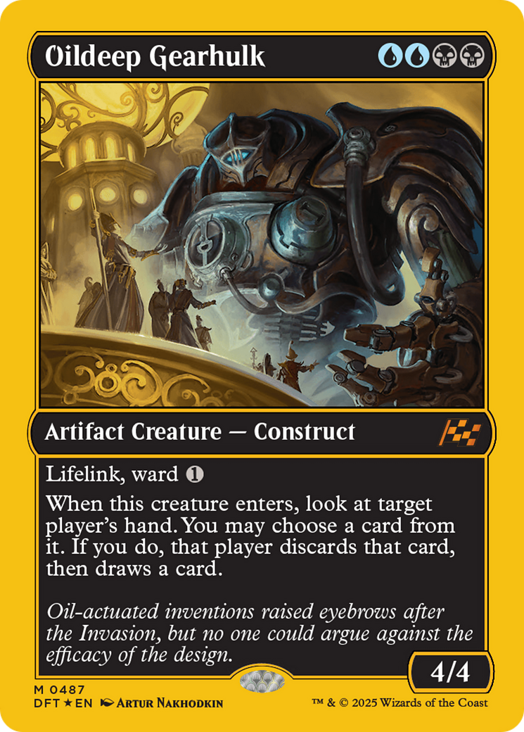 Oildeep Gearhulk (First-Place Foil) [Aetherdrift] | The Time Vault CA