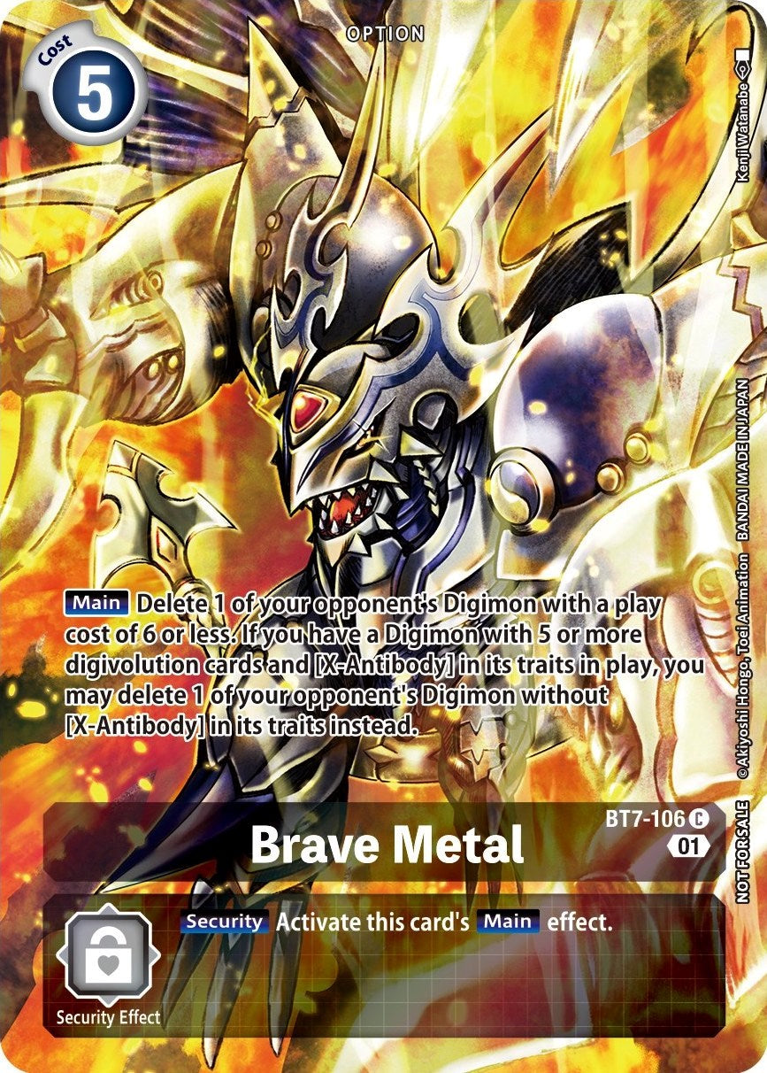 Brave Metal [BT7-106] (Premium Deck Set) [Next Adventure Promos] | The Time Vault CA