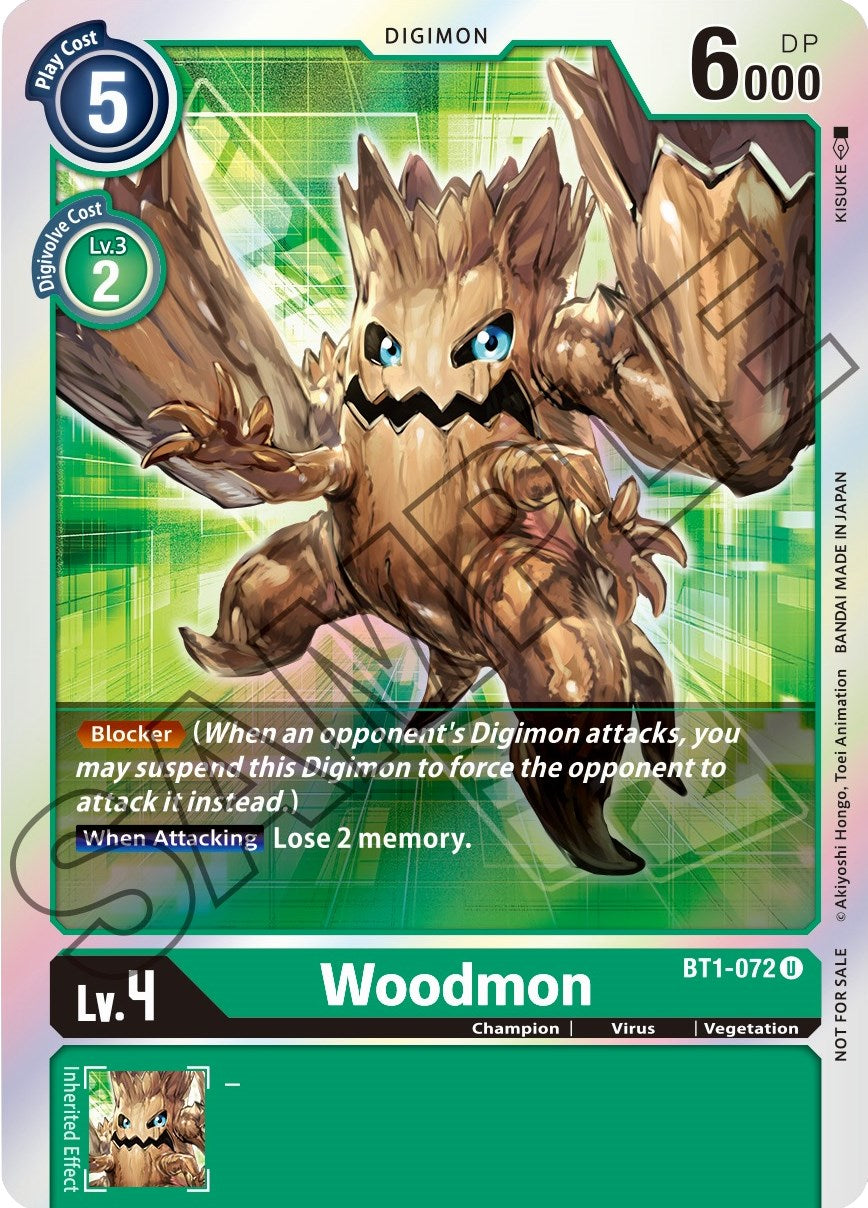 Woodmon [BT1-072] (Event Pack 1) [Release Special Booster Promos] | The Time Vault CA