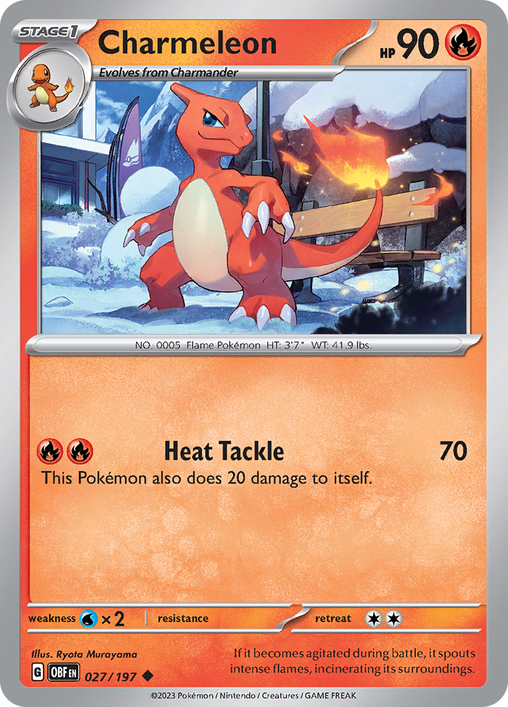 Charmeleon (027/197) [Scarlet & Violet: Obsidian Flames] | The Time Vault CA