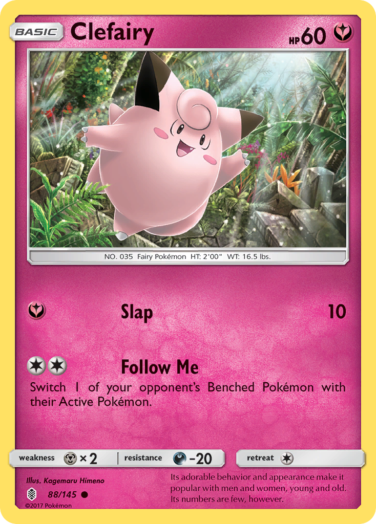 Clefairy (88/145) [Sun & Moon: Guardians Rising] | The Time Vault CA