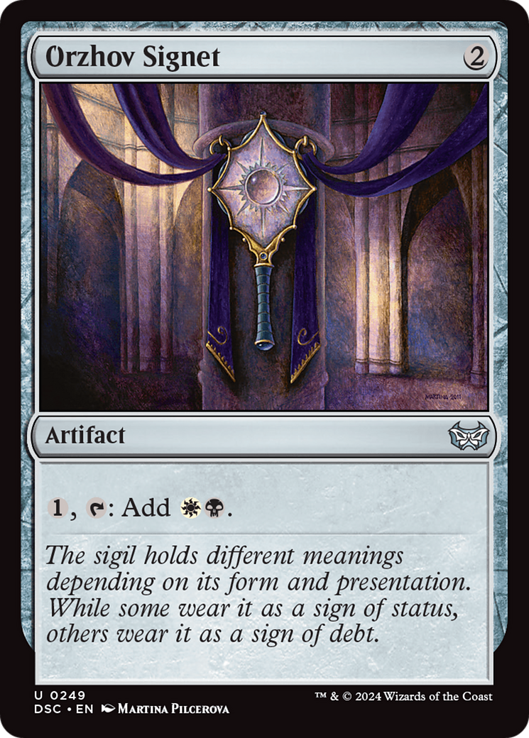 Orzhov Signet [Duskmourn: House of Horror Commander] | The Time Vault CA