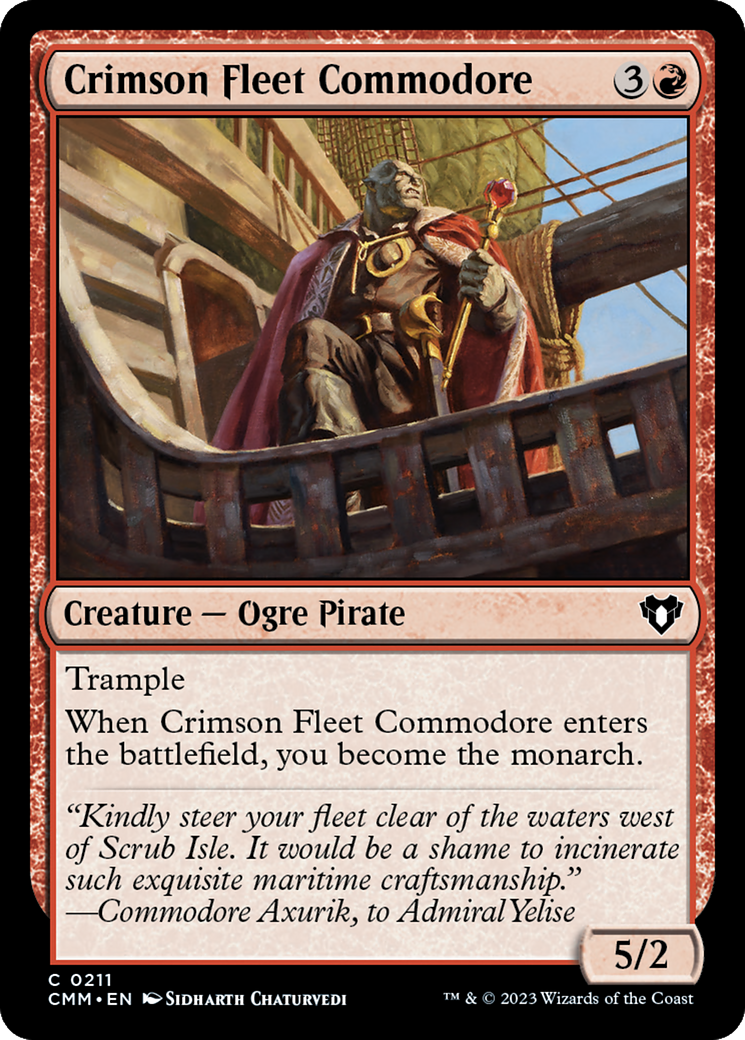 Crimson Fleet Commodore [Commander Masters] | The Time Vault CA