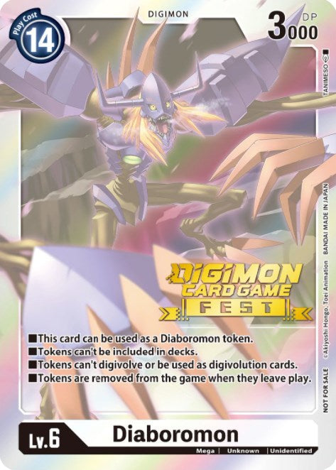 Diaboromon Token (Digimon Card Game Fest 2022) [Release Special Booster Promos] | The Time Vault CA