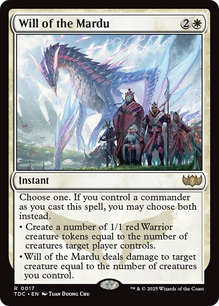 Will of the Mardu [Tarkir: Dragonstorm Commander] | The Time Vault CA