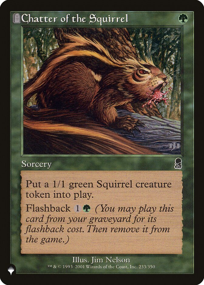 Chatter of the Squirrel [The List] | The Time Vault CA