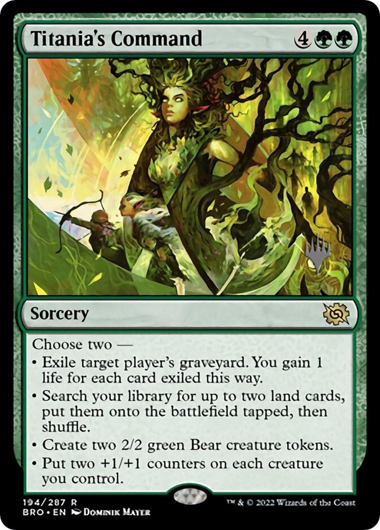 Titania's Command (Promo Pack) [The Brothers' War Promos] | The Time Vault CA