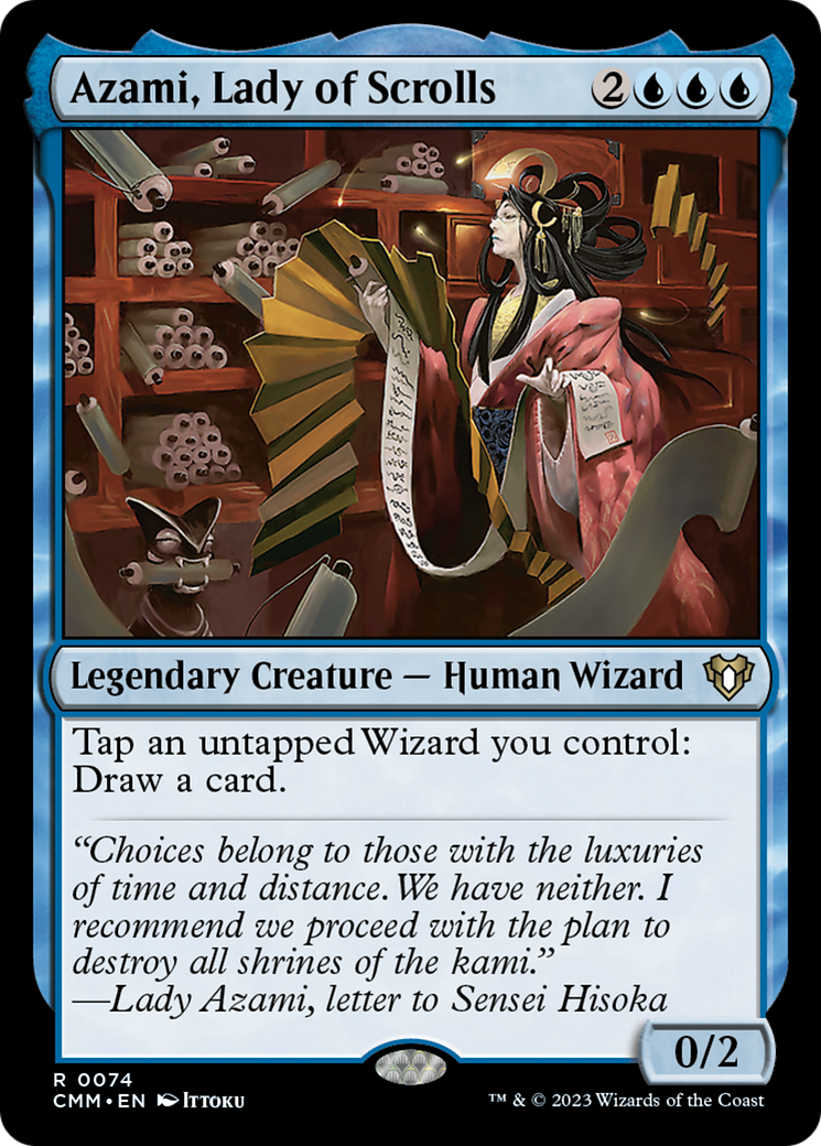 Azami, Lady of Scrolls [Commander Masters] | The Time Vault CA