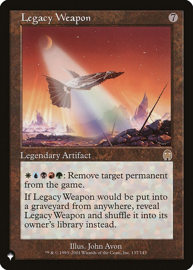 Legacy Weapon [The List] | The Time Vault CA