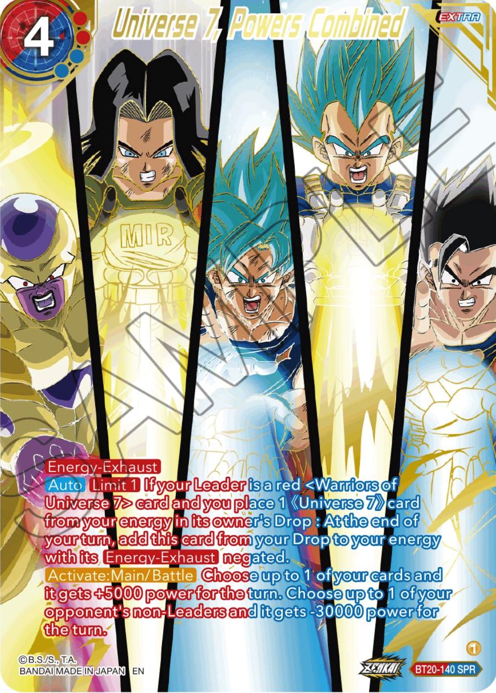 Universe 7, Powers Combined (SPR) (BT20-140) [Power Absorbed] | The Time Vault CA