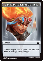 Chandra, Chill of Compliance // Chandra, Torch of Defiance Double-Sided Token [Reality Fracture Tokens] | The Time Vault CA