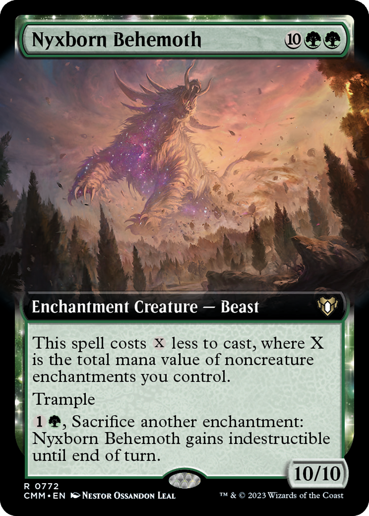 Nyxborn Behemoth (Extended Art) [Commander Masters] | The Time Vault CA