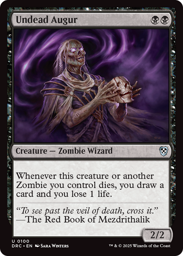 Undead Augur [Aetherdrift Commander] | The Time Vault CA