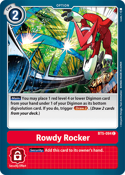 Rowdy Rocker [BT5-094] [Battle of Omni] | The Time Vault CA