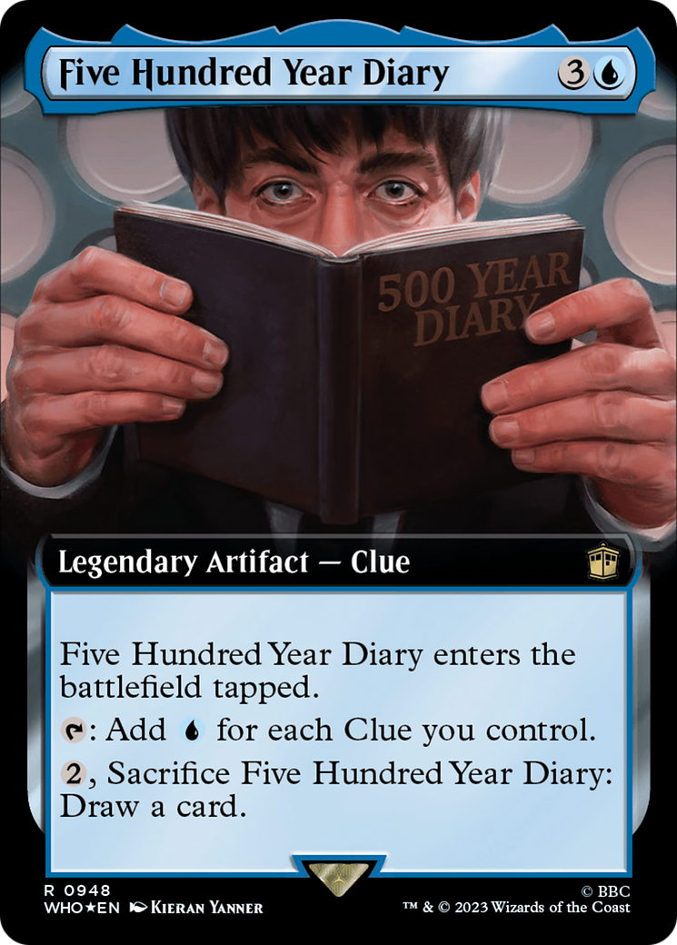 Five Hundred Year Diary (Extended Art) (Surge Foil) [Doctor Who] | The Time Vault CA