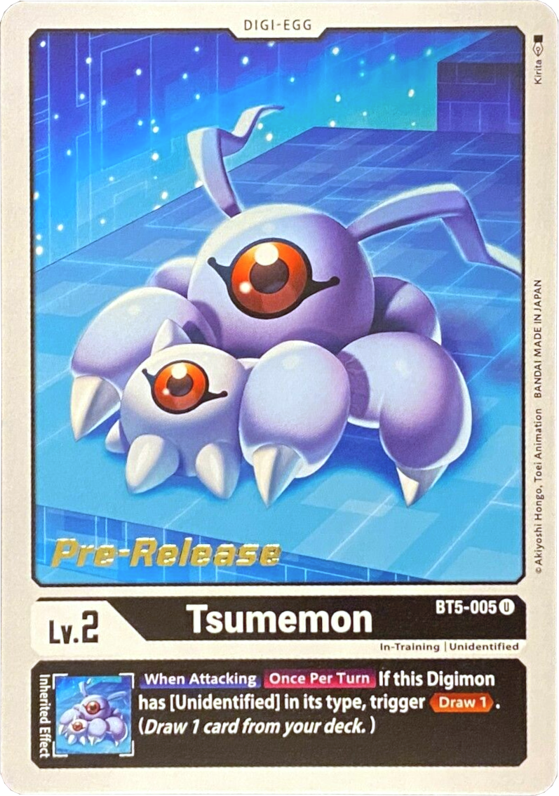 Tsumemon [BT5-005] [Battle of Omni Pre-Release Promos] | The Time Vault CA