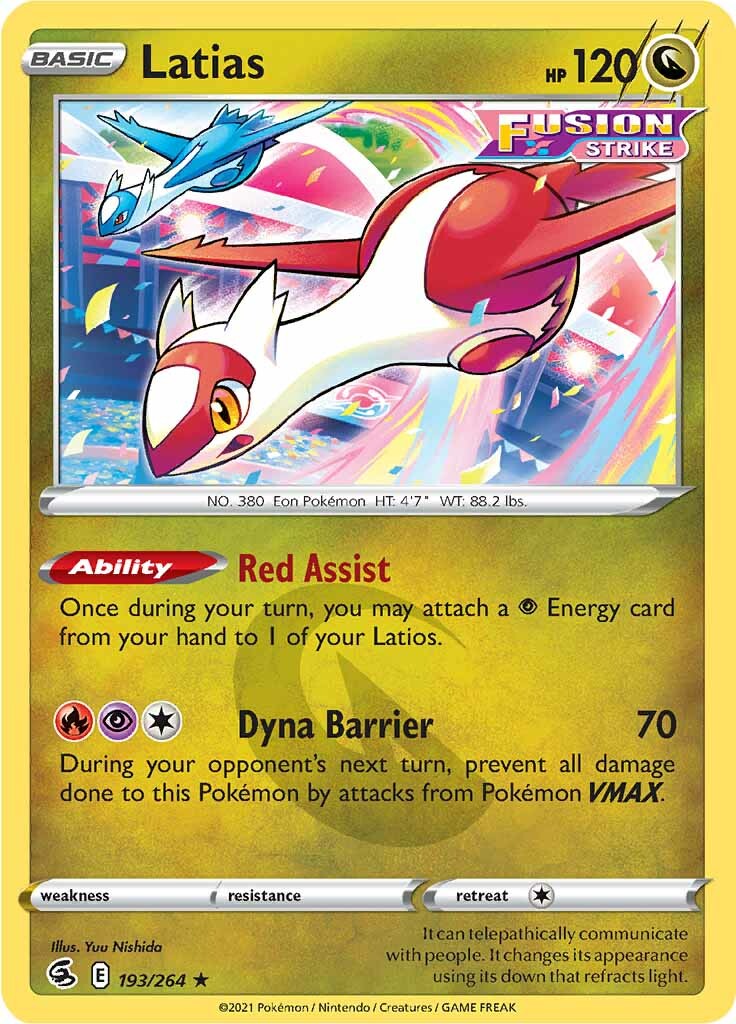 Latias (193/264) [Sword & Shield: Fusion Strike] | The Time Vault CA