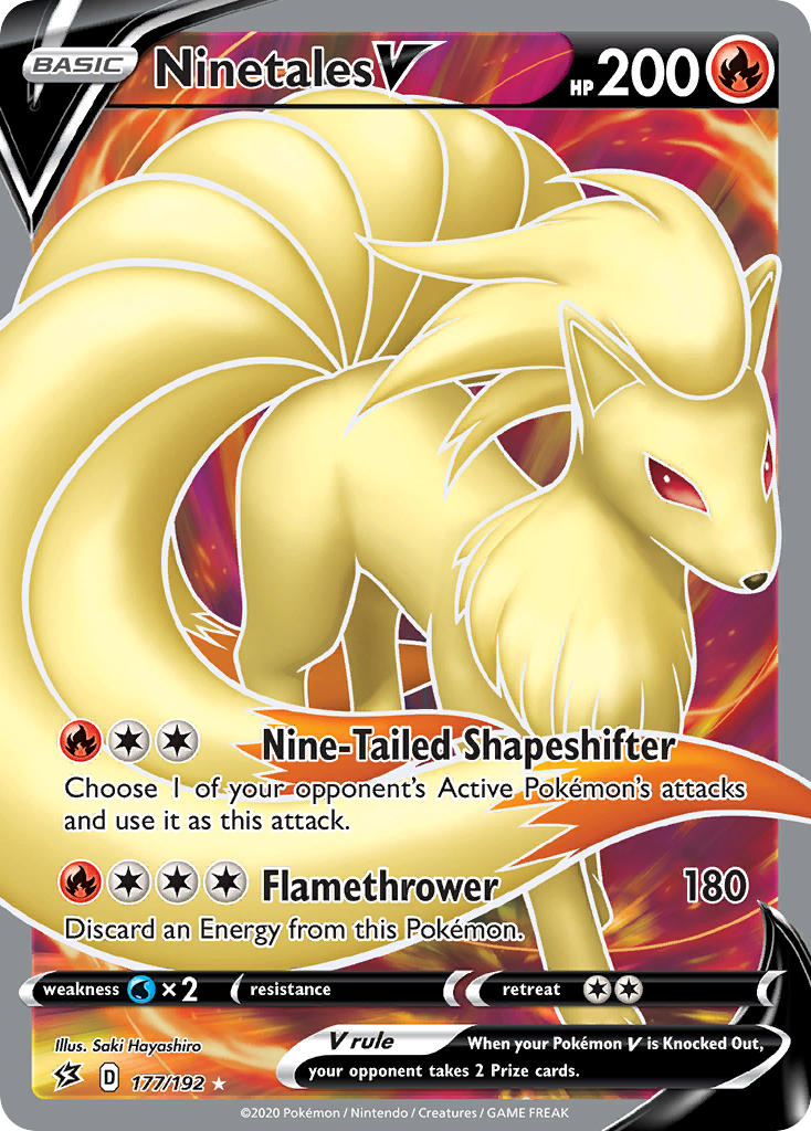 Ninetales V (177/192) [Sword & Shield: Rebel Clash] | The Time Vault CA