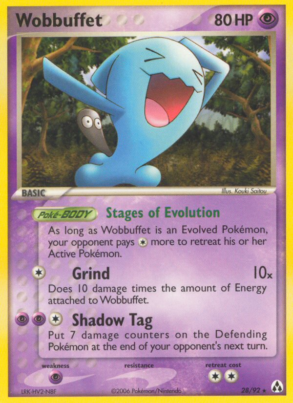 Wobbuffet (28/92) [EX: Legend Maker] | The Time Vault CA