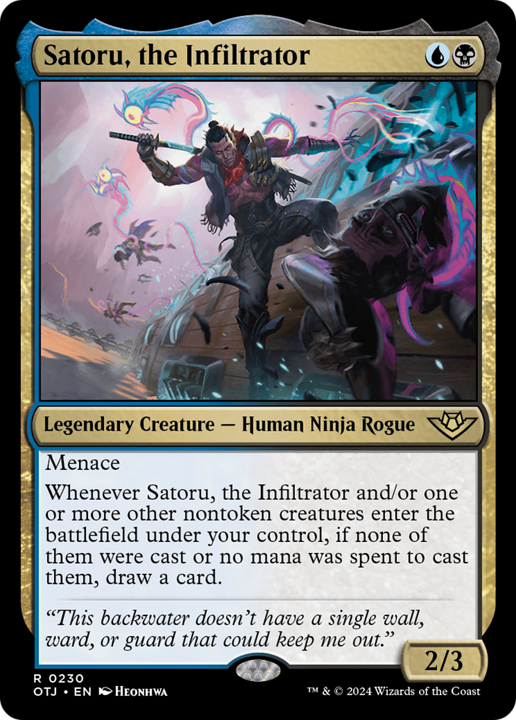 Satoru, the Infiltrator [Outlaws of Thunder Junction] | The Time Vault CA