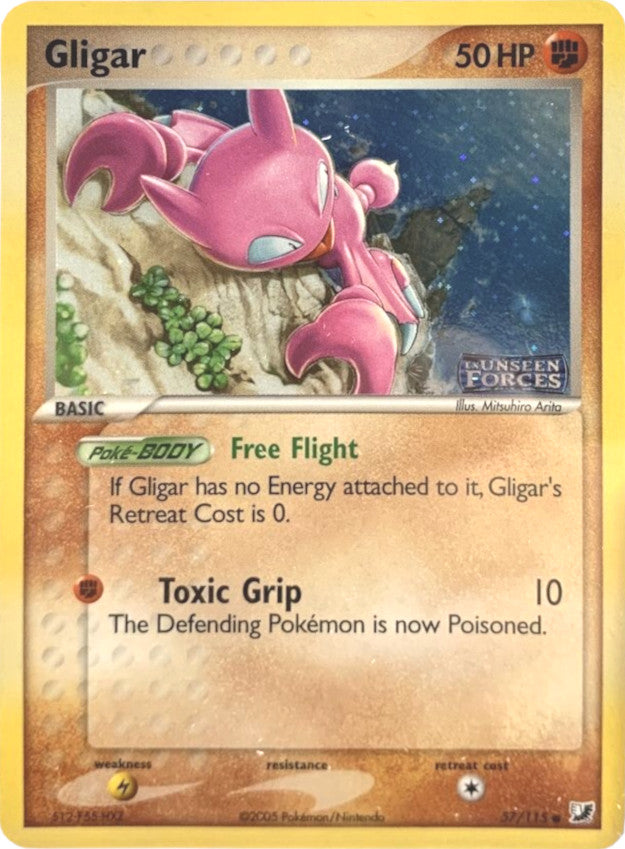 Gligar (57/115) (Stamped) [EX: Unseen Forces] | The Time Vault CA