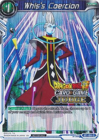 Whis's Coercion (BT1-055) [Judge Promotion Cards] | The Time Vault CA