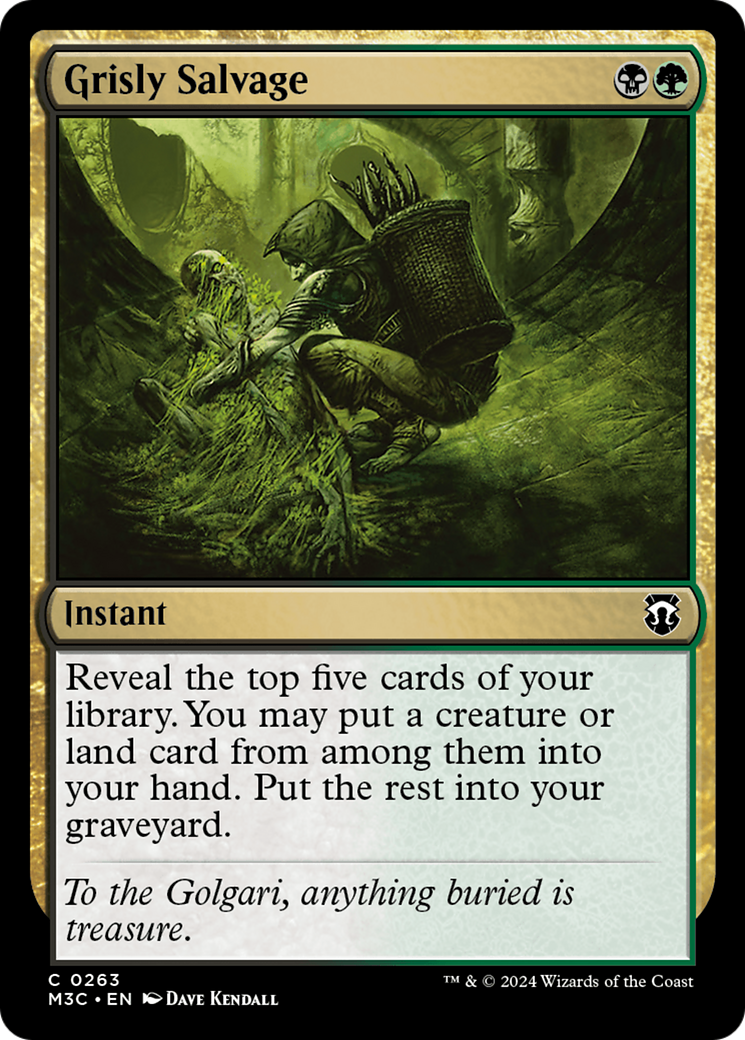 Grisly Salvage (Ripple Foil) [Modern Horizons 3 Commander] | The Time Vault CA