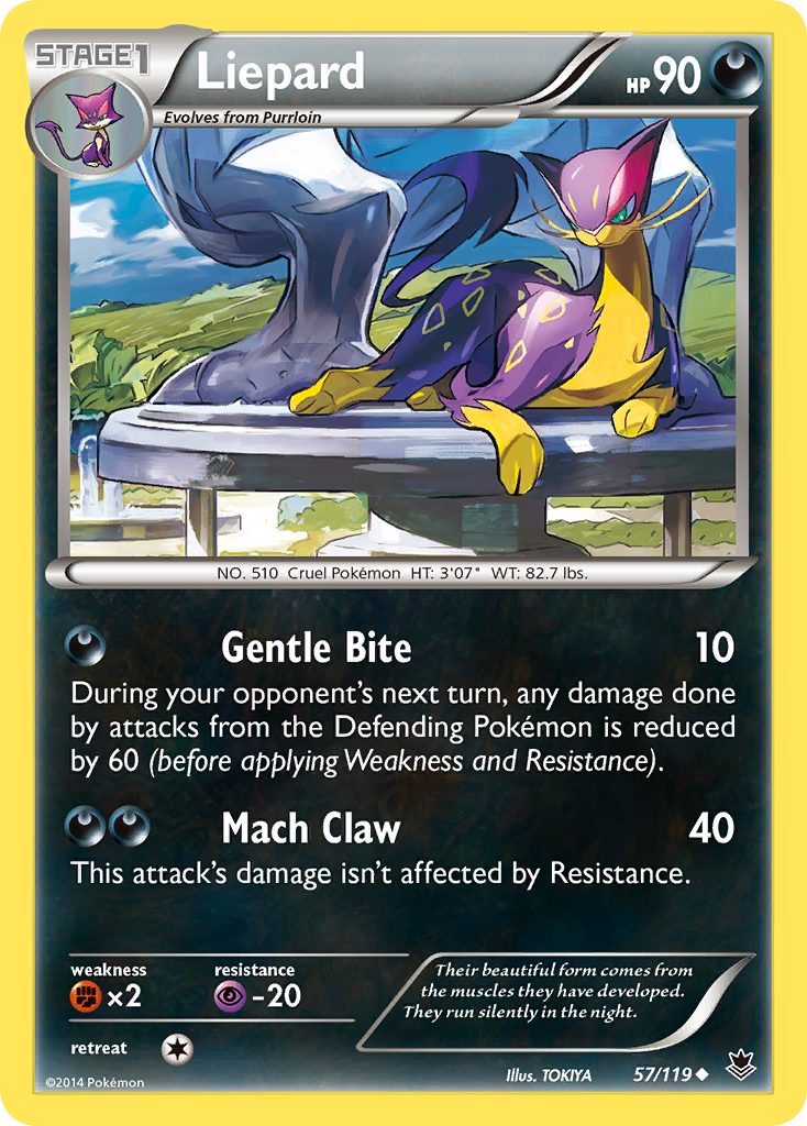 Liepard (57/119) [XY: Phantom Forces] | The Time Vault CA