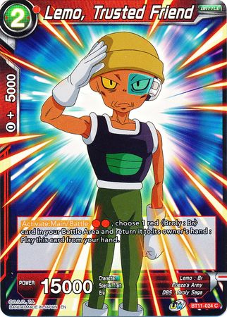 Lemo, Trusted Friend (BT11-024) [Vermilion Bloodline 2nd Edition] | The Time Vault CA