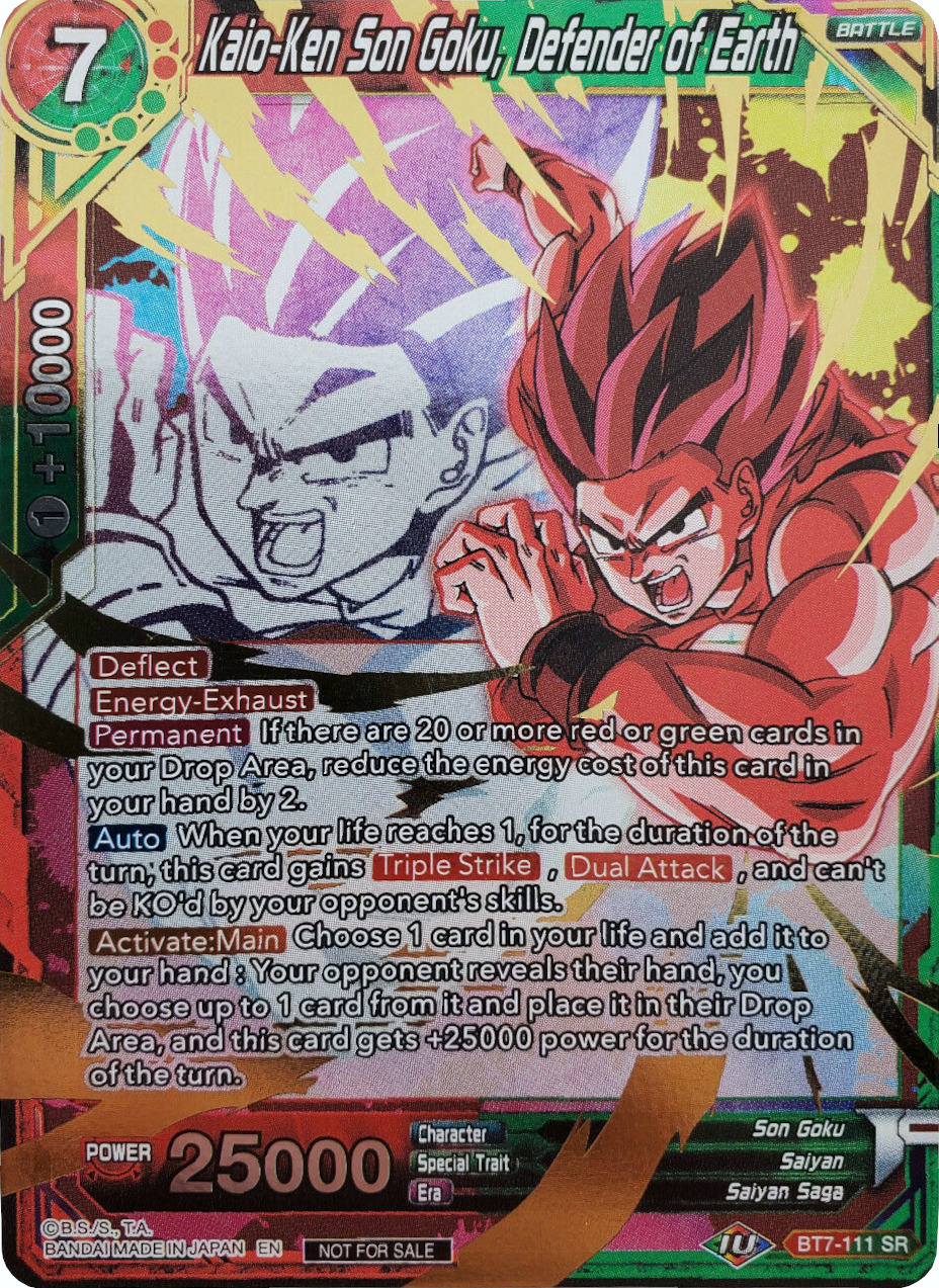 Kaio-Ken Son Goku, Defender of Earth (Event Pack 4) (BT7-111) [Promotion Cards] | The Time Vault CA