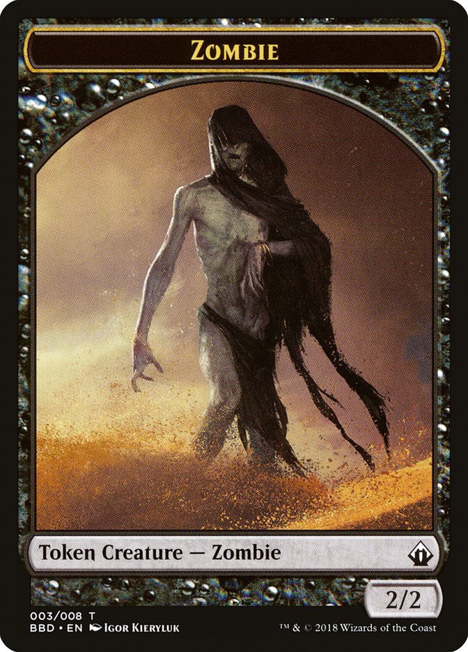 Zombie Token [Battlebond Tokens] | The Time Vault CA