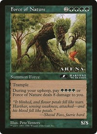 Force of Nature (Oversized) [Oversize Cards] | The Time Vault CA