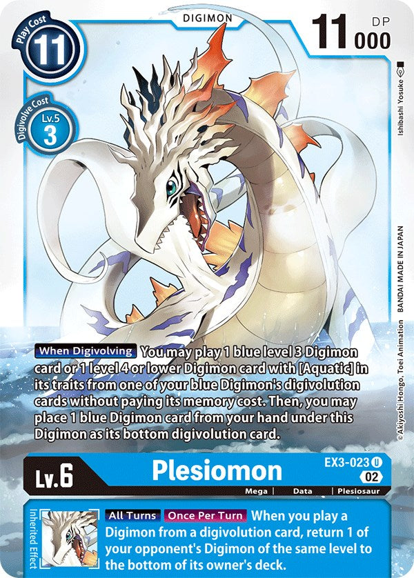 Plesiomon [EX3-023] [Draconic Roar] | The Time Vault CA