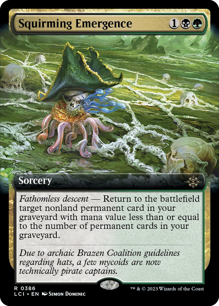 Squirming Emergence (Extended Art) [The Lost Caverns of Ixalan] | The Time Vault CA