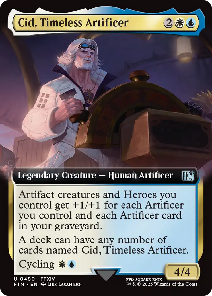 Cid, Timeless Artificer (Extended Art) [FINAL FANTASY] | The Time Vault CA