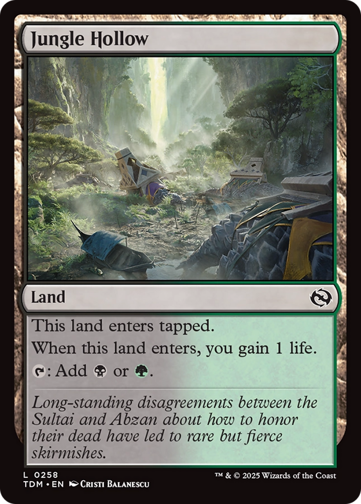 Jungle Hollow [Tarkir: Dragonstorm] | The Time Vault CA