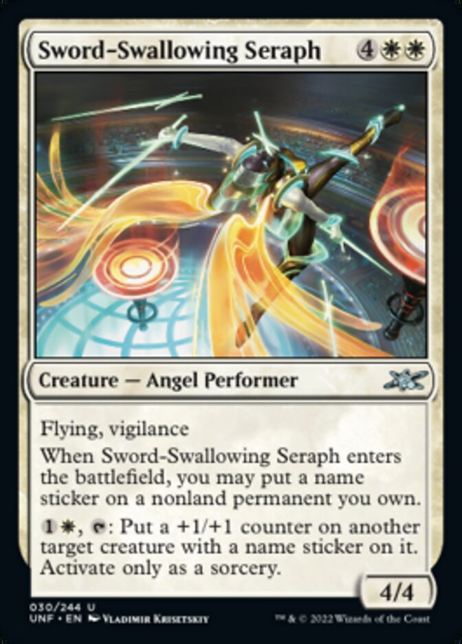 Sword-Swallowing Seraph [Unfinity] | The Time Vault CA