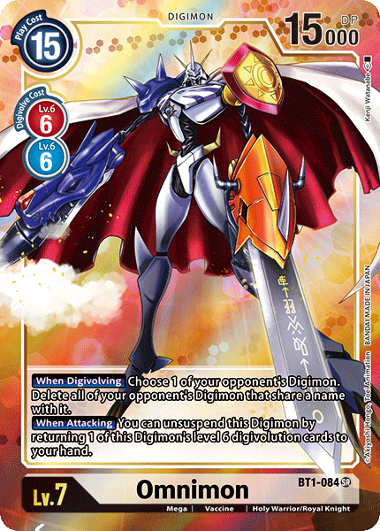 Omnimon [BT1-084] (Alternate Art) [Release Special Booster Ver.1.0] | The Time Vault CA