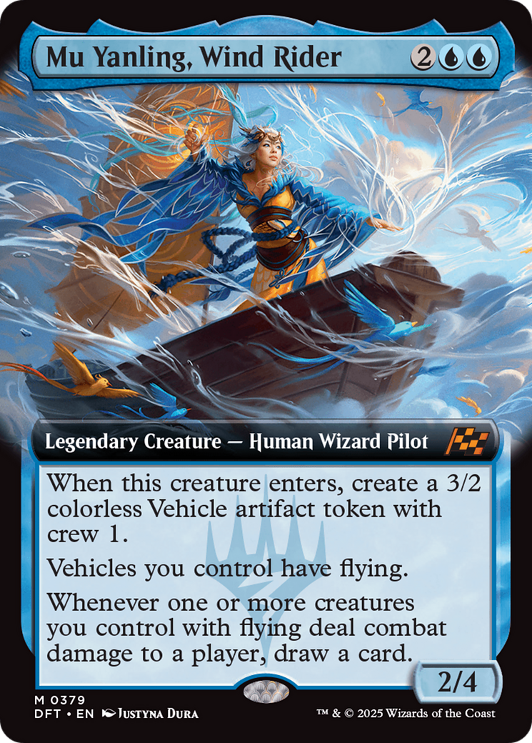 Mu Yanling, Wind Rider (Extended Art) [Aetherdrift] | The Time Vault CA