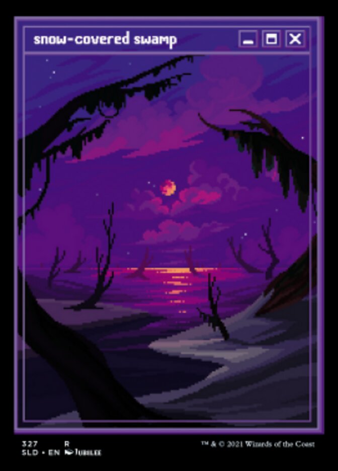 Snow-Covered Swamp (Foil Etched) [Secret Lair Drop Series] | The Time Vault CA