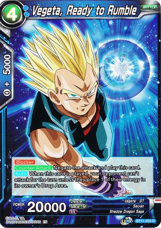 Vegeta, Ready to Rumble (BT11-053) [Vermilion Bloodline] | The Time Vault CA