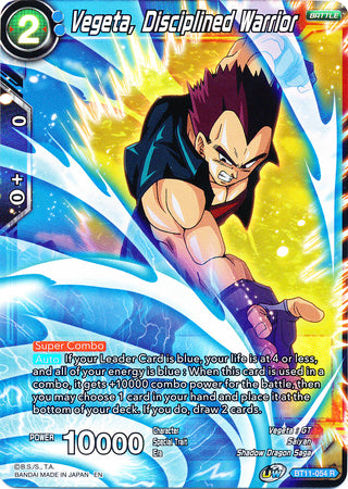 Vegeta, Disciplined Warrior (BT11-054) [Vermilion Bloodline] | The Time Vault CA