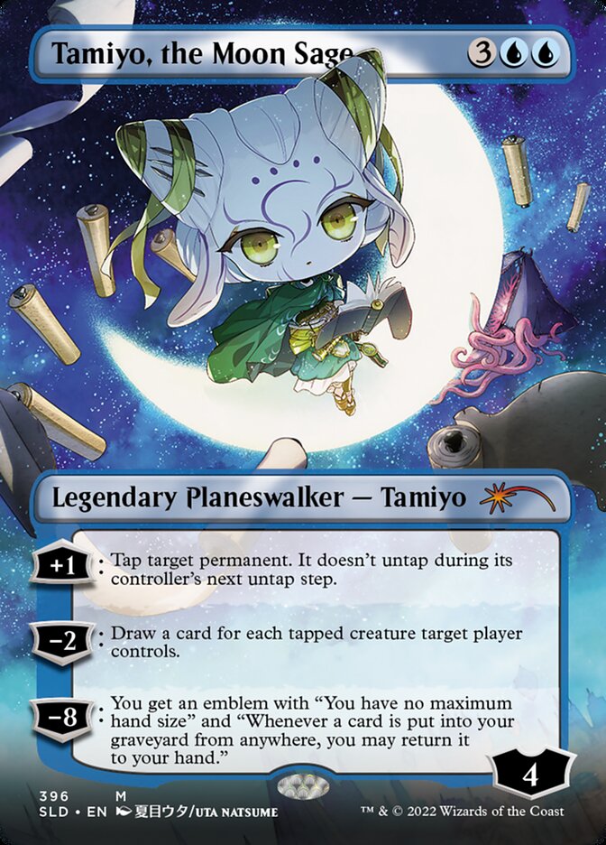 Tamiyo, the Moon Sage (Borderless) [Secret Lair Drop Series] | The Time Vault CA