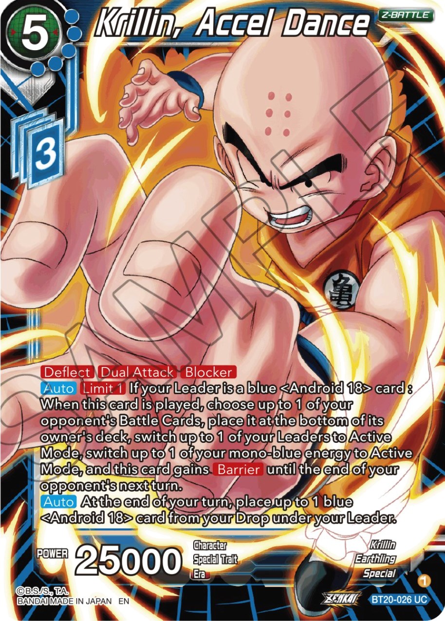 Krillin, Accel Dance (BT20-026) [Power Absorbed] | The Time Vault CA