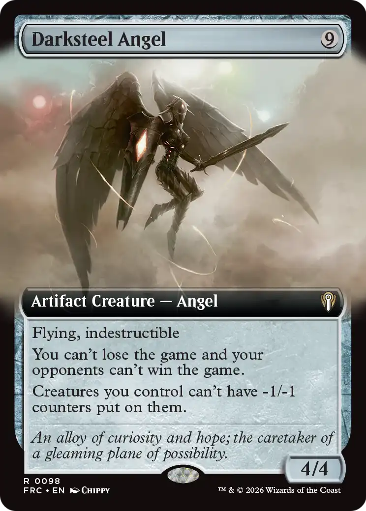 Darksteel Angel (Extended Art) [Reality Fracture Commander] | The Time Vault CA