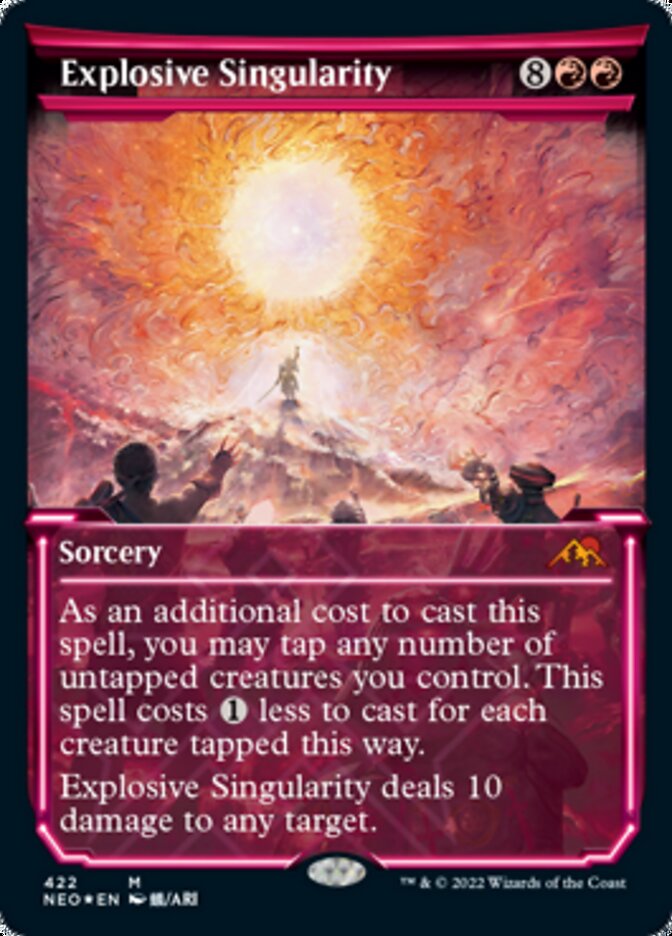 Explosive Singularity (Showcase) (Foil Etched) [Kamigawa: Neon Dynasty] | The Time Vault CA